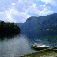 Buy canvas prints of Lake Bohinj (Slovenija) by Andrew Middleton