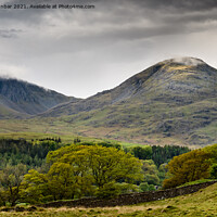 Buy canvas prints of The Old Man of Coniston and Dow Crag by John Dunbar
