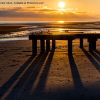 Buy canvas prints of Sunset at Seascale by John Dunbar