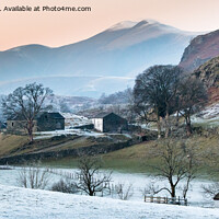 Buy canvas prints of Skiddaw Winter by John Dunbar
