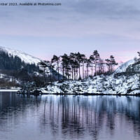 Buy canvas prints of Thirlmere Winter Sunset by John Dunbar