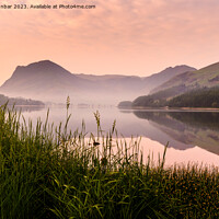 Buy canvas prints of Buttermere in the Sunrise Mist by John Dunbar