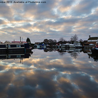 Buy canvas prints of Dawn at West Stockwith by John Dunbar