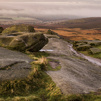 Buy canvas prints of Early Morning on Higger Tor by John Dunbar