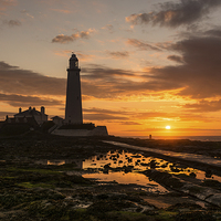 Buy canvas prints of Sunrise over the Causeway by John Dunbar