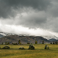 Buy canvas prints of Storms over Castlerigg by John Dunbar