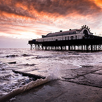 Buy canvas prints of High tide at the Pier by John Dunbar