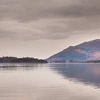 Buy canvas prints of Derwent Water in March by John Dunbar