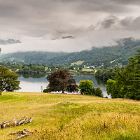 Buy canvas prints of Down to Grasmere Shore by John Dunbar