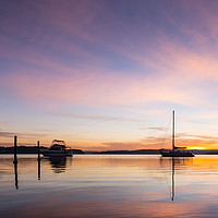 Buy canvas prints of Sunrise on Lake Macquarie by John Dunbar