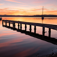 Buy canvas prints of Sunrise On Lake Macquarie by John Dunbar