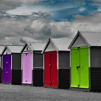 Buy canvas prints of Hove Beach Huts by Phil Clements