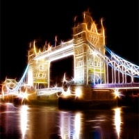 Buy canvas prints of Tower Bridge Abstract by Phil Clements
