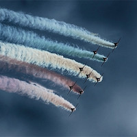 Buy canvas prints of Red Arrows by Phil Clements