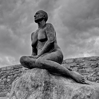 Buy canvas prints of The Folkestone Mermaid by Phil Clements