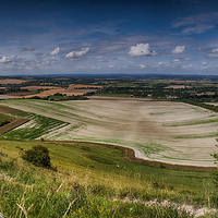 Buy canvas prints of  View From Firle Beacon by Phil Clements