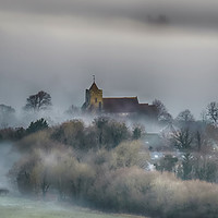 Buy canvas prints of Firle Church by Phil Clements