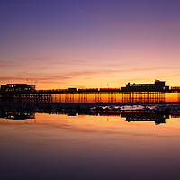 Buy canvas prints of Worthing Pier Sunset by Phil Clements