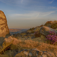 Buy canvas prints of Curbar Edge, Peak District at Sunrise by Phil Clements