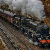 Buy canvas prints of LMS Stanier Class 44871 by Phil Clements