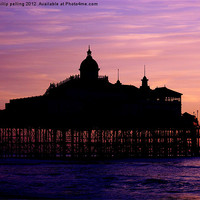 Buy canvas prints of Pier Silhouette by camera man