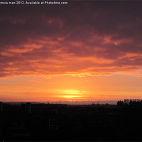 Buy canvas prints of London sunset by camera man