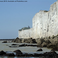 Buy canvas prints of Chalk Cliff Lighthouse by camera man