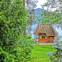 Buy canvas prints of  Cottage by the Lake by camera man