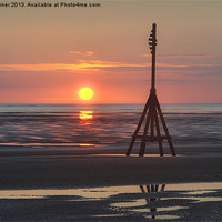 Buy canvas prints of Sunset at Crosby by Rob Turner