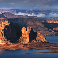 Buy canvas prints of Lake Powell Evening by Rob Turner
