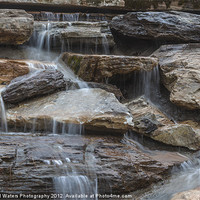 Buy canvas prints of River Rock Waterfall by Michael Waters Photography