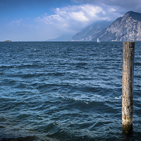 Buy canvas prints of Holiday post from Lake Garda by Julian Bowdidge