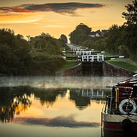 Buy canvas prints of Caen Hill Locks by Philip Male