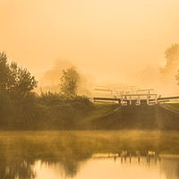 Buy canvas prints of A Misty start by Philip Male