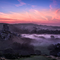 Buy canvas prints of Corfe Sunrise by Philip Male
