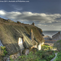 Buy canvas prints of Cottages at cadgwith by Andrew Driver