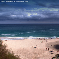 Buy canvas prints of Porthcurno in Spring by Andrew Driver