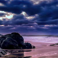 Buy canvas prints of Wet Rocks by Andrew Driver