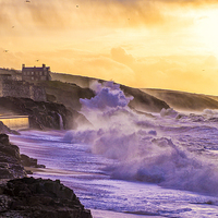 Buy canvas prints of Porthleven seafront by Andrew Driver