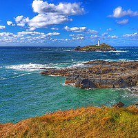 Buy canvas prints of Clear water at Godrevy  by Andrew Driver