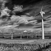 Buy canvas prints of Royd Moor Wind Farm by Alan Kirkby
