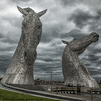 Buy canvas prints of The Kelpies by Alan Kirkby