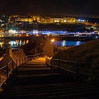 Buy canvas prints of The Abbey Steps at Whitby, North Yorkshire, UK by Alan Kirkby