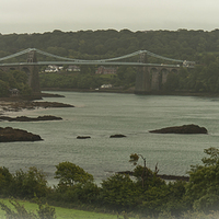 Buy canvas prints of  Menai Bridge by malcolm fish