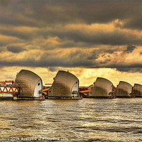 Buy canvas prints of Thames Barrier by Jasna Buncic