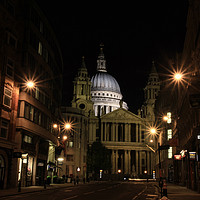 Buy canvas prints of Night view of St Paul’s Cathedral  by Jasna Buncic
