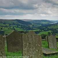 Buy canvas prints of St. Chad's Churchyard and Nidderdale by Steven Watson