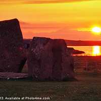 Buy canvas prints of Stenness Sunset 2 by Steven Watson