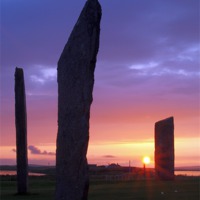 Buy canvas prints of Stenness Sunset 3 by Steven Watson