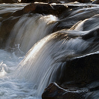 Buy canvas prints of Falls on the River Caldew by Steven Watson